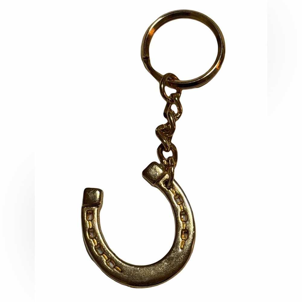 Gold Horseshoe Keychain B8